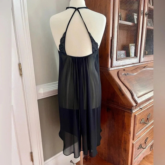 Linea Donatello Sheer Beaded Chiffon Juliet Negligee - Picture 2 of 8